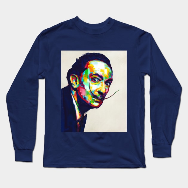 Salvador Dali Painting Long Sleeve T-Shirt by anycolordesigns